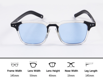 Men’s & Women’s Designer Sunglasses Fun Cool y2k Tony Stark Square Shades Clear Frame Teen Sun Glasses